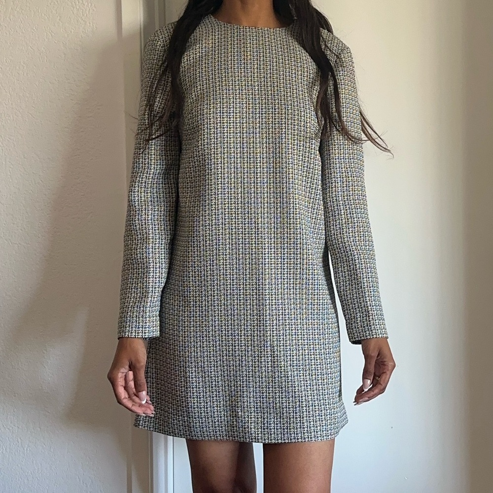Ciao Lucia Houndstooth Shift Dress Black White | Classic | S
